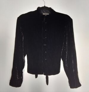 Witchy Vintage Ann Taylor Black Velvet Jacket